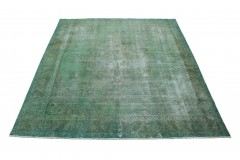 Vintage Rug Green Gray in 350x290