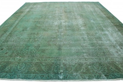 Vintage Rug Green Gray in 350x290 (4 / 5)
