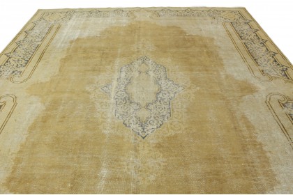 Vintage Teppich Gelb in 390x300 (6 / 7)