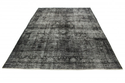 Vintage Teppich Schwarz Grau in 360x260 (2 / 7)