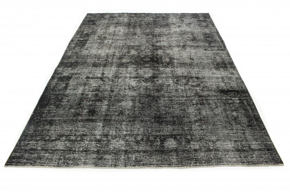 Vintage Teppich Schwarz Grau in 360x260 (3 / 7)