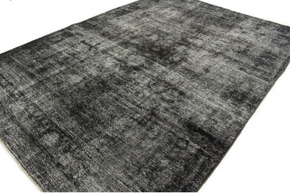 Vintage Teppich Schwarz Grau in 360x260 (6 / 7)
