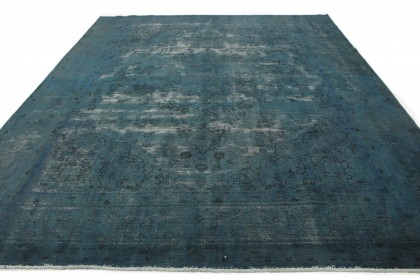 Vintage Rug Turquoise Blue in 380x290 (3 / 5)