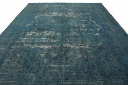 Vintage Rug Turquoise Blue in 380x290 (5 / 5)
