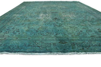 Vintage Teppich Türkis in 380x290cm (5 / 5)