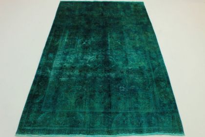 Vintage Teppich Grün in 310x190cm (3 / 10)