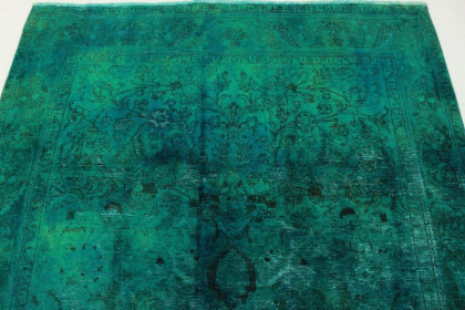 Vintage Teppich Grün in 310x190cm (5 / 10)