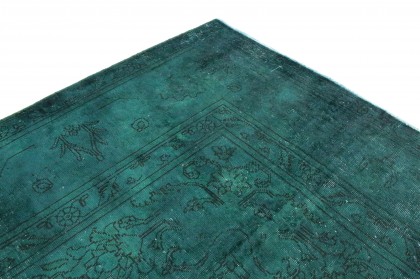 Vintage Teppich Türkis in 380x300cm (4 / 5)
