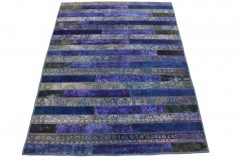 Patchwork Teppich Lila in 250x170cm