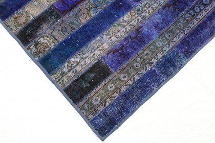 Patchwork Rug Purple in 250x170cm (2 / 5)