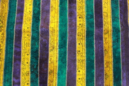 Patchwork Rug Purple Turquoise Yellow in 250x160cm (5 / 5)