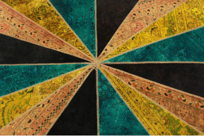 Patchwork Teppich Orange Curry in 240x170cm (2 / 5)