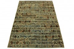 Patchwork Teppich Braun Beige in 240x170cm