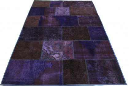 Patchwork Rug Purple in 250x170cm