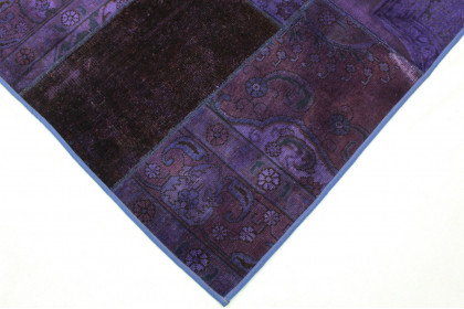 Patchwork Rug Purple in 250x170cm (3 / 5)