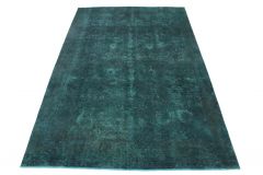 Vintage Teppich Dunkel Türkis in 390x250