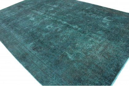 Vintage Teppich Dunkel Türkis in 390x250 (3 / 8)