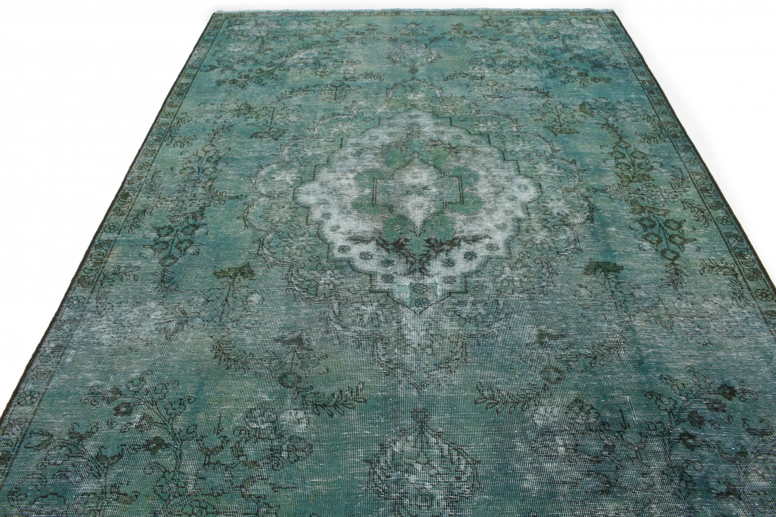 Vintage Teppich Türkis in 330x220cm (1002-5025) - carpetido.de