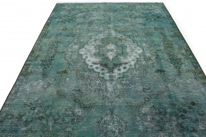 Vintage Rug Turquoise in 330x220cm (3 / 5)