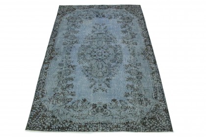 Vintage Teppich Blau Grau in 260x170 (1 / 6)