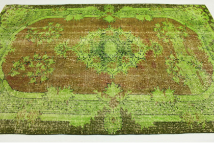 Vintage Teppich Grun Braun In 280x190cm 1011 27 Carpetido De