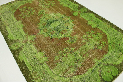 Vintage Teppich Grün Braun in 280x190cm (3 / 3) Vintage Teppich Grün Braun in 280x190cm (3 / 3)