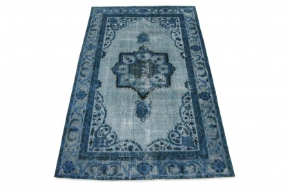 Vintage Teppich Blau in 250x150 (1 / 6)