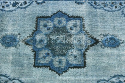Vintage Teppich Blau in 250x150 (2 / 6)