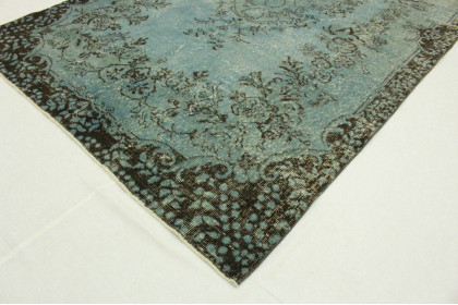 Vintage Rug Blue in 280x150cm (4 / 6) Vintage Rug Blue in 280x150cm (4 / 6)