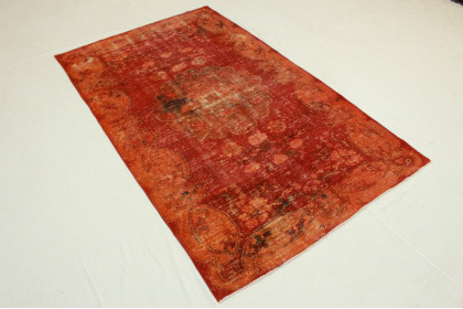 Vintage Teppich Orange Rot in 260x160cm (2 / 6)