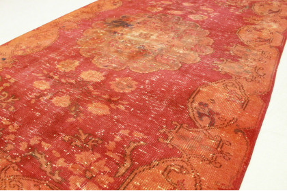 Vintage Teppich Orange Rot in 260x160cm (4 / 6)