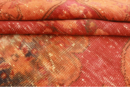 Vintage Teppich Orange Rot in 260x160cm (5 / 6)