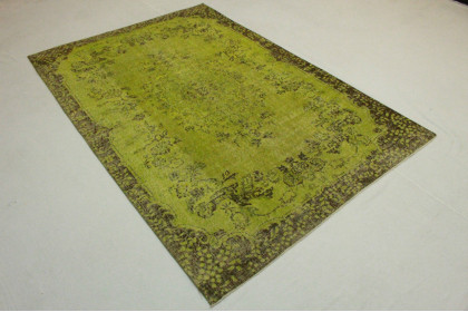 Vintage Rug Green Brown in 300x200cm (2 / 4) Vintage Rug Green Brown in 300x200cm (2 / 4)