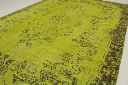 Vintage Rug Green Brown in 300x200cm (4 / 4) Vintage Rug Green Brown in 300x200cm (4 / 4)