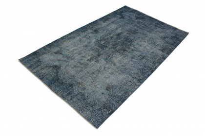 Vintage Teppich Blau Grau in 270x160 (3 / 5)