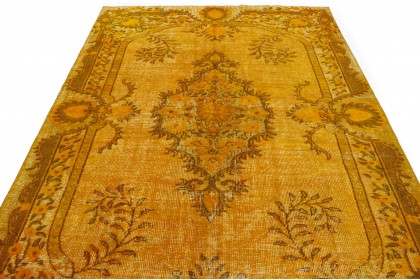 Vintage Teppich 3D-Look Orange in 300x210 (3 / 4)