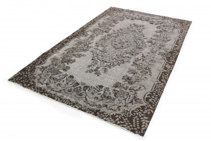 Vintage Teppich 3D-Look Grau in 270x170 (2 / 4)