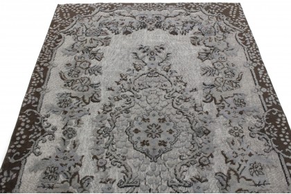 Vintage Teppich 3D-Look Grau in 270x170 (3 / 4)