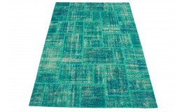 Patchwork Rug Turquoise in 300x220cm