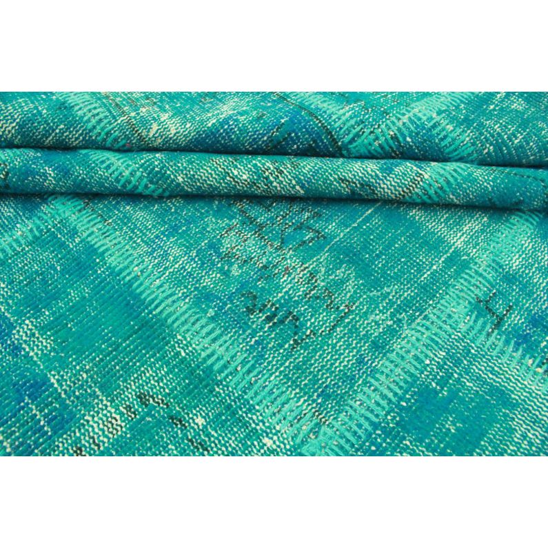 Patchwork Teppich Türkis in 300x220cm (1011-7275) - carpetido.de