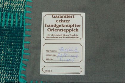 Patchwork Teppich Türkis in 300x220cm (8 / 11)