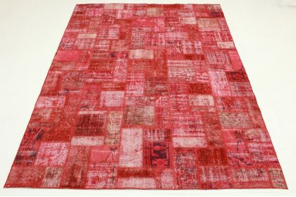 Patchwork Teppich Rot in 300x210cm (2 / 11)