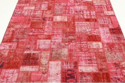 Patchwork Teppich Rot in 300x210cm (3 / 11)