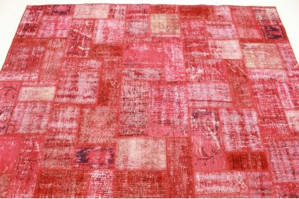 Patchwork Teppich Rot in 300x210cm (7 / 11)