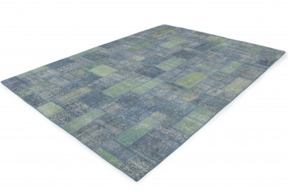 Patchwork Rug Gray Green Blue in 300x210 (2 / 5)