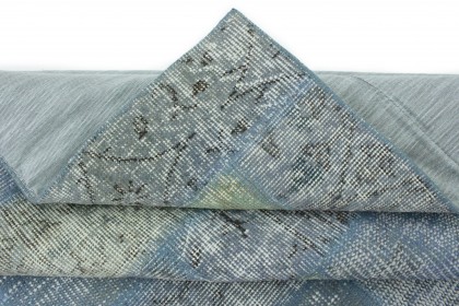 Patchwork Rug Gray Green Blue in 300x210 (5 / 5)
