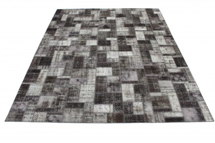 Patchwork Rug Brown Beige in 400x310