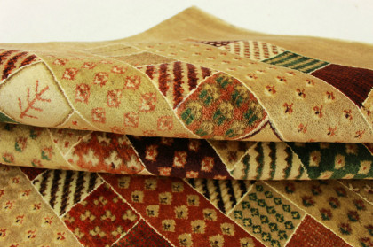 Loribaft Teppich Grün Rot Beige in 220x150cm (5 / 5) Loribaft Teppich Grün Rot Beige in 220x150cm (5 / 5)