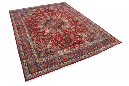 Traditional Vintage Rug Mashad in 390x300 (2 / 7)