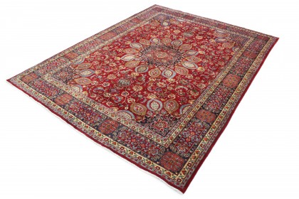 Traditional Vintage Rug Mashad in 390x300 (3 / 7)